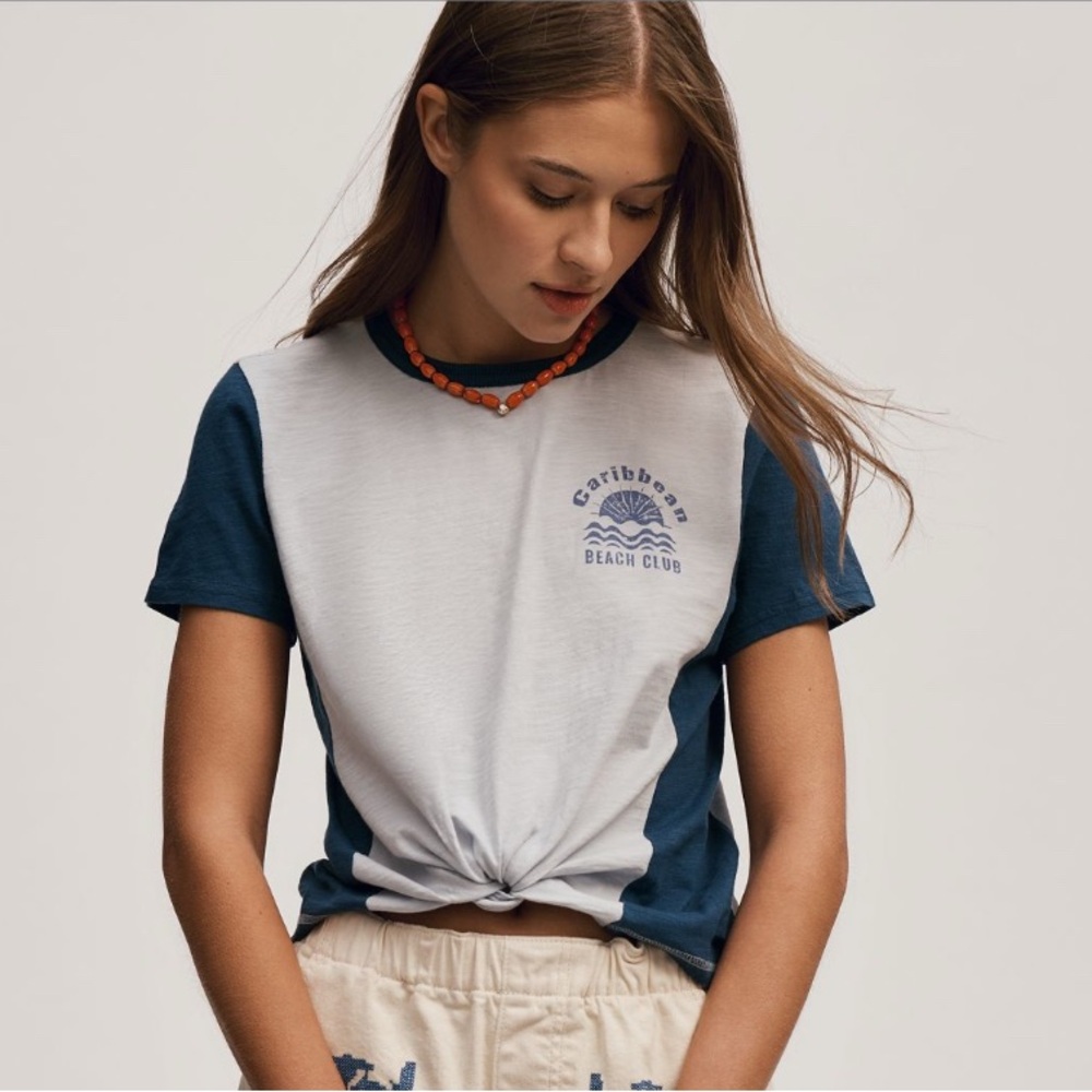 Blue and White T-Shirt